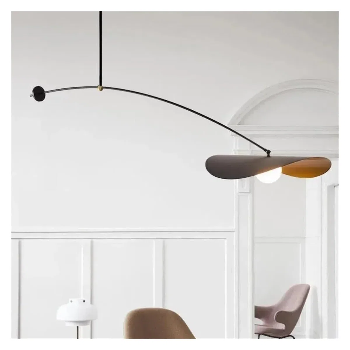 KKXXYQFC Lampada da Parete, Soggiorno Minimalista, Studio, Camera da Letto, lampadari, Sala da Pranzo, personalità Creativa, Lampada da Parete Artistica con Braccio oscillante (Calda, Lampada da
