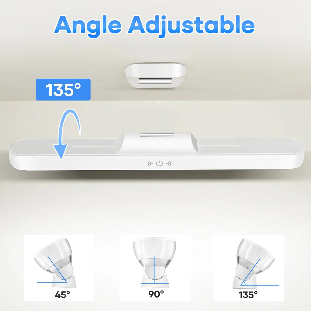 Lampada LED Ricaricabile 3000mAh 32cm,con sensore di memoria,magnete e regolazione della luce Ricaricabile tramite USB. Lampada ideale per camera da letto,armadio,arredamento, cucina e bagno.
