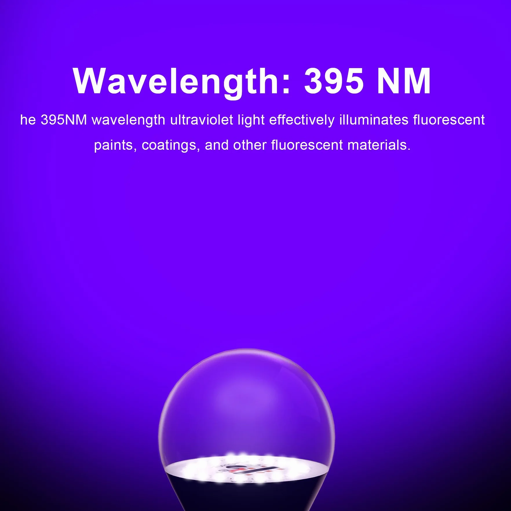 2 Pezzi 12W Lampadine UV LED 395nm, Lampadine UV E27 Luce Nera, Black Light Bulbs per Feste, Discoteca, Club, Body Art, Decorazioni Fluorescenti