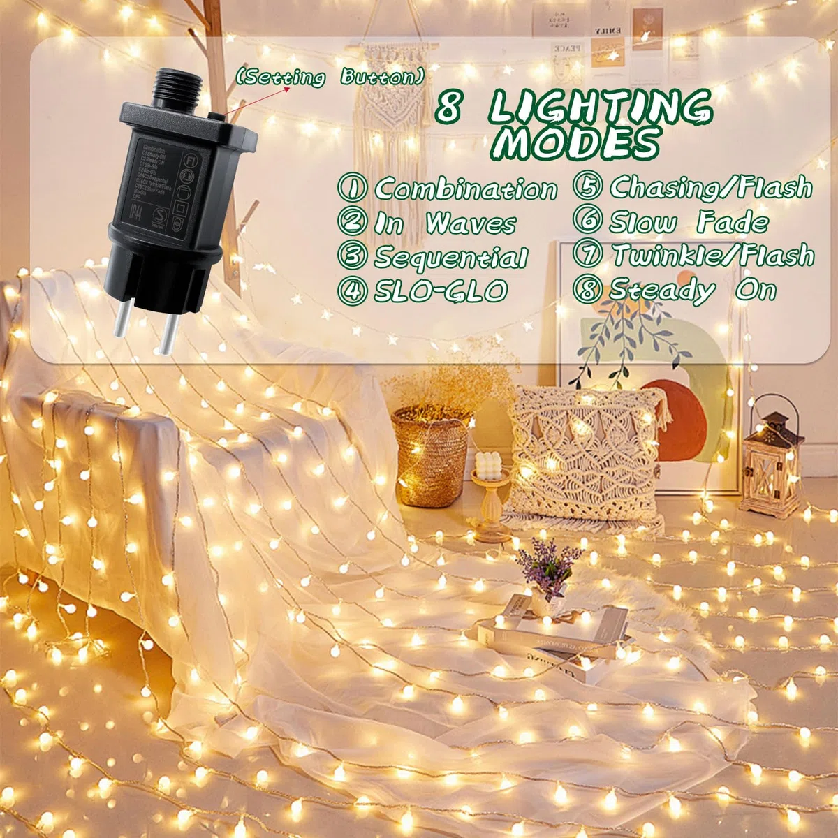 Alimentatore LED da 24 V 3,6 W, IP44, trasformatore LED a bassa tensione, adattatore di ricambio per luci natalizie, catene luminose