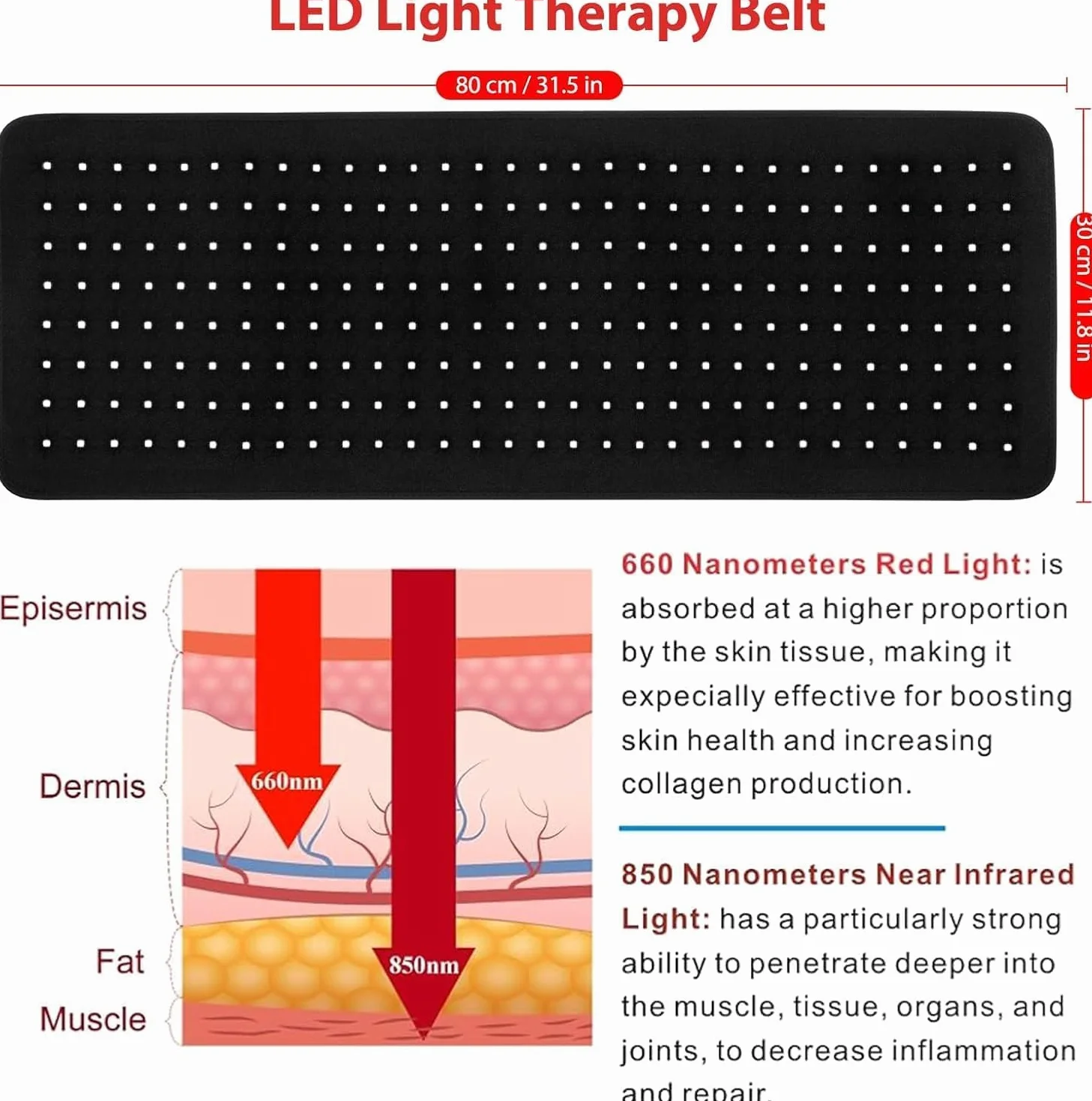 Tappetino per Terapia a Luce Rossa 360LED lampada a luce rossa a infrarossi | dispositivi a luce infrarossa 660nm & 850nm LuceTerapia Lampada a Raggi Infrarossi Dispositivi Terapeutici Del Corpo
