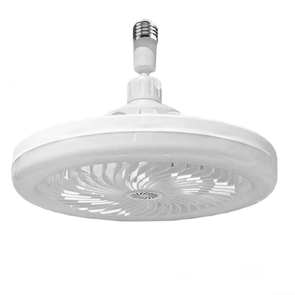 Lampadina a vite E27 con controllo remoto, ventilatore a LED regolabile per maggiore comfort e convenienza (bianco)