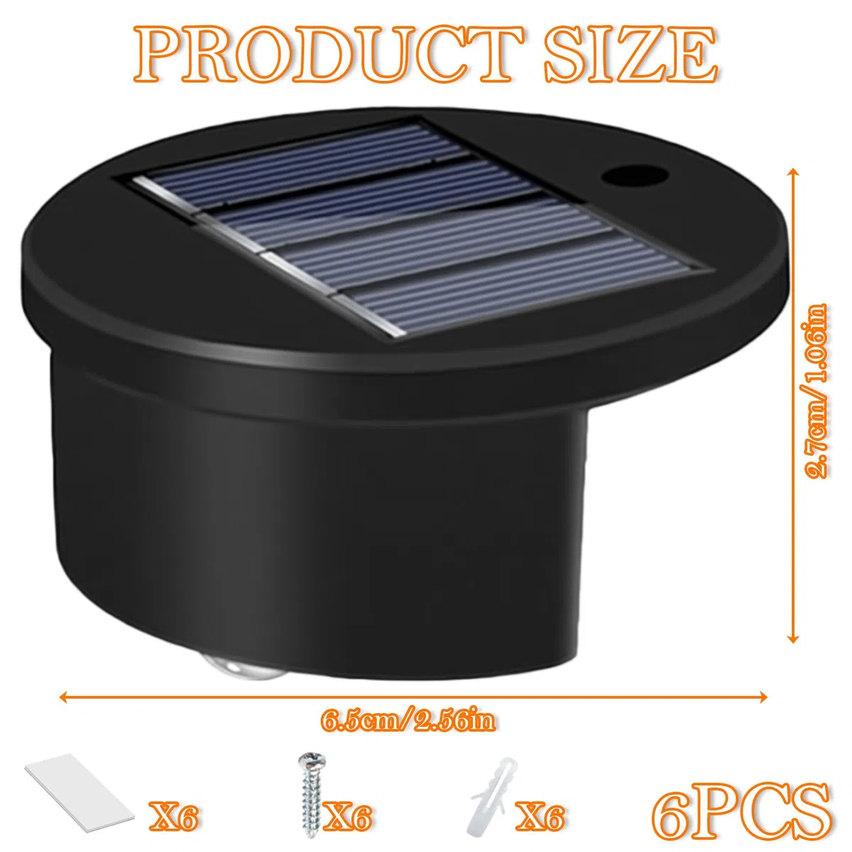 TaimeiMao 6 Pezzi Luci Solari per Esterni, Luci Solari per Piscine, Luci LED Solari per Piscina, Lampada Solare da Esterno, per Giardino, per Laghetti, Gradini, Pareti, Terrazzo