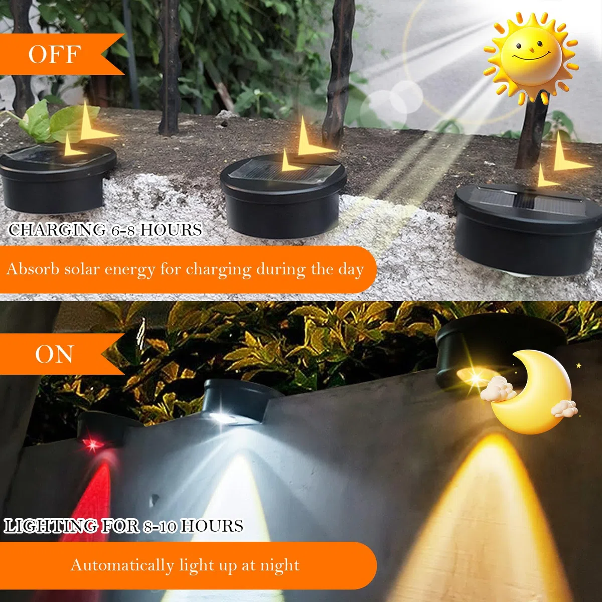 TaimeiMao 6 Pezzi Luci Solari per Esterni, Luci Solari per Piscine, Luci LED Solari per Piscina, Lampada Solare da Esterno, per Giardino, per Laghetti, Gradini, Pareti, Terrazzo