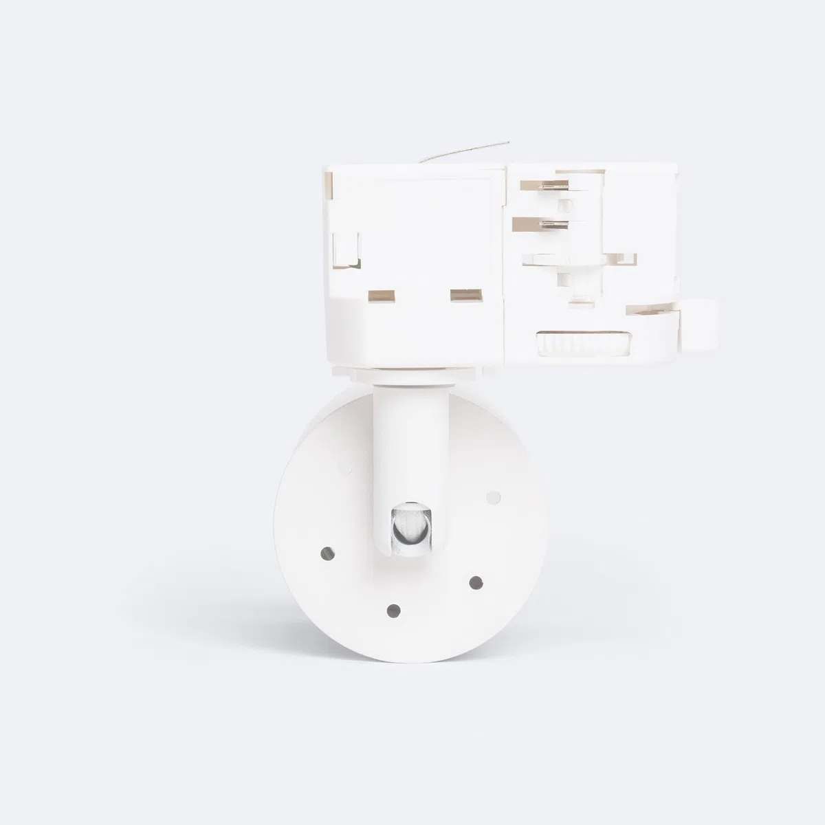LEDKIA LIGHTING Faretto Portalampada Binario Trifase Agata Multiangolo 10-50º per Lampadine GU10 Bianco GU10