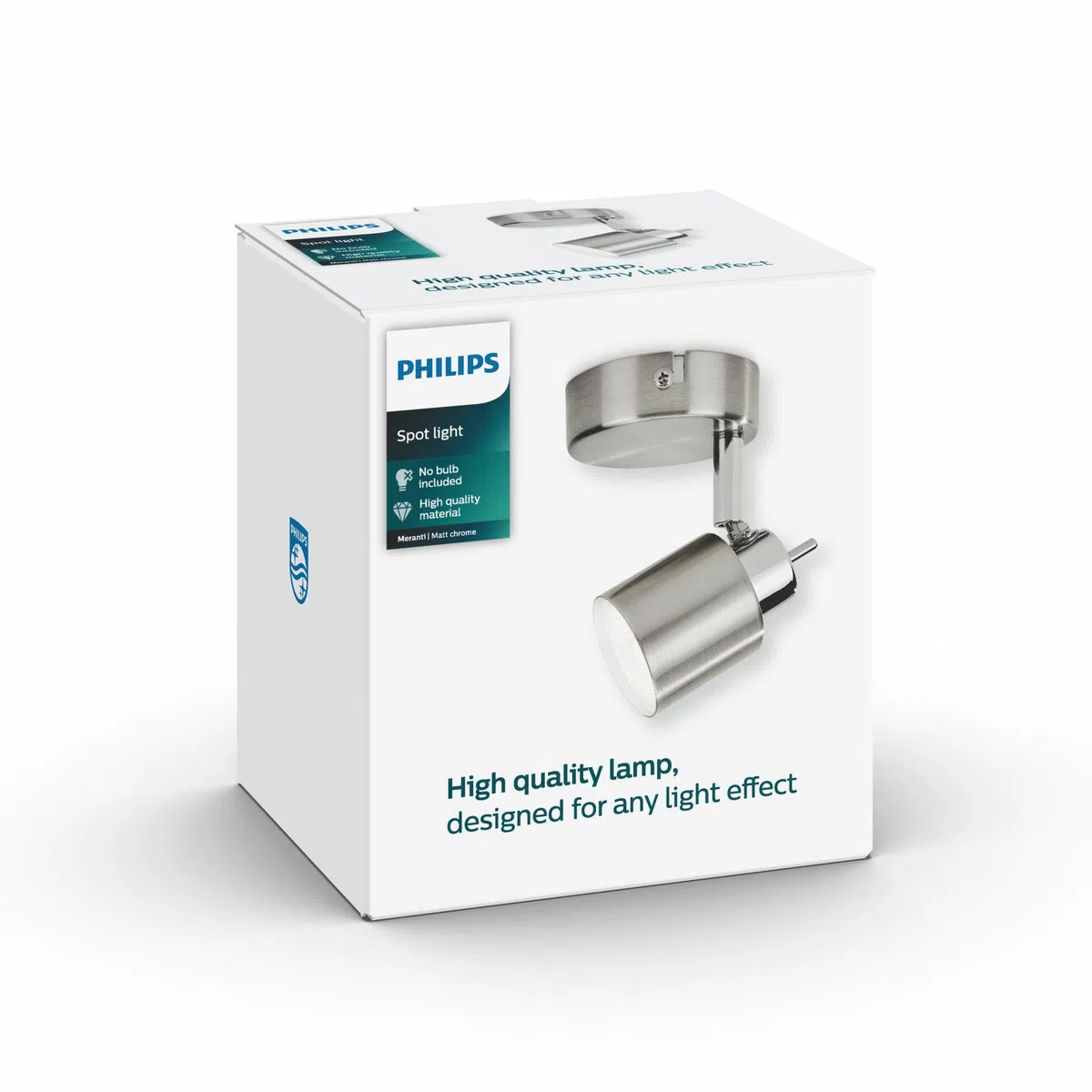 PHILIPS SPOT MERANTI FARETTO SINGOLO NICKEL IN METALLO CROMATO OPACO 5031017E7
