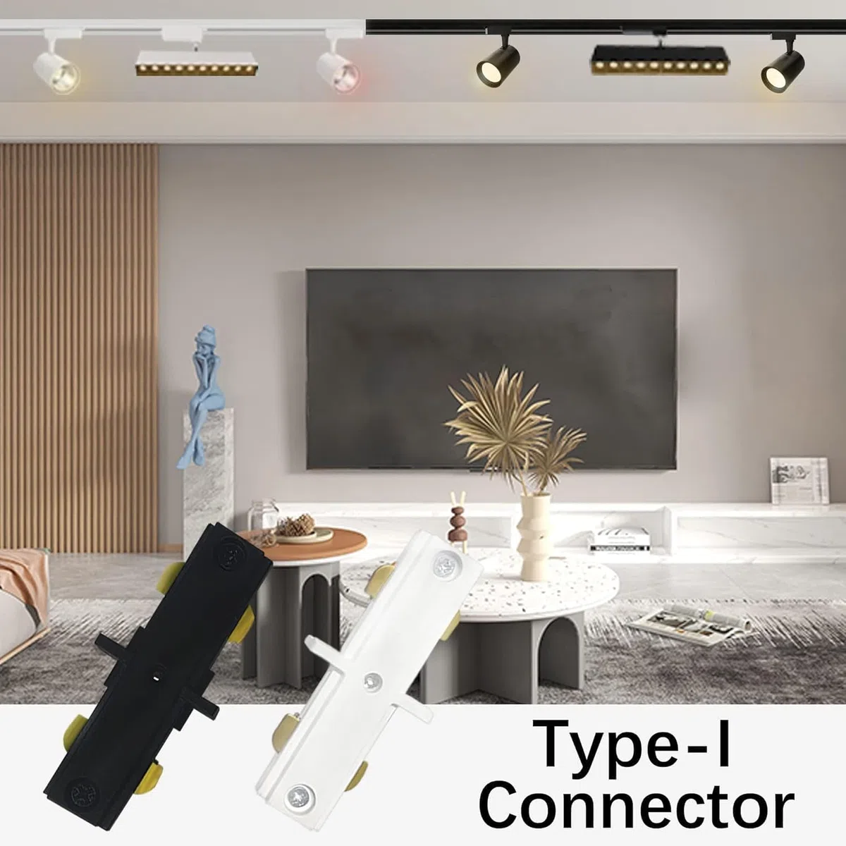 Connettore H Track I Tipo H Circuito Singolo 3-Wire-1 Kit di illuminazione a binario per H Track System Accessori per illuminazione a binario