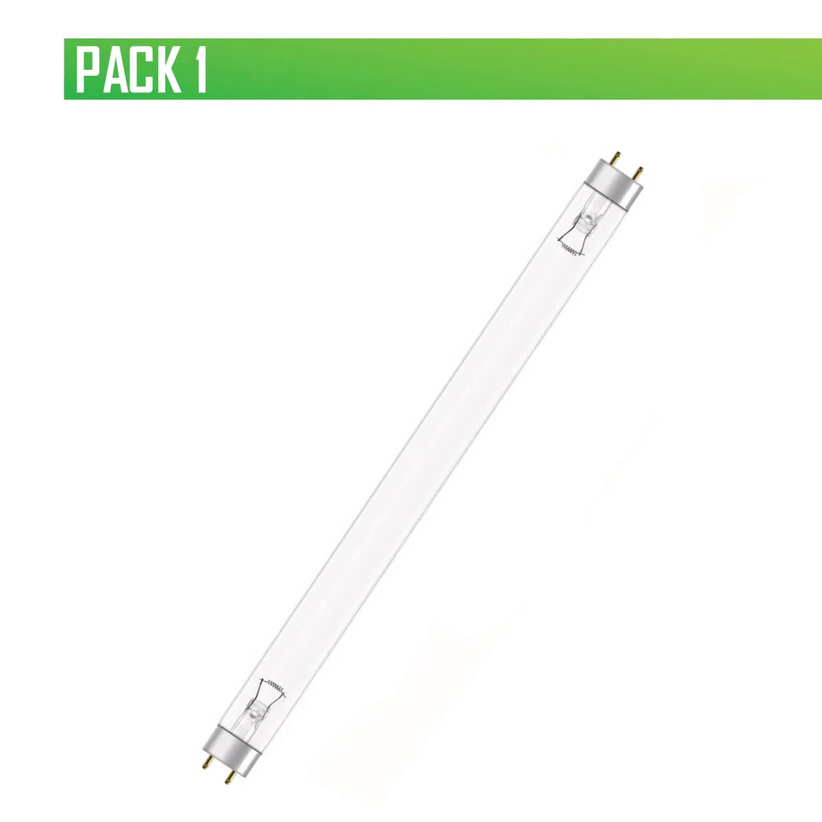 CLAR - Tubo Germicida UV 15W T8, Luce Disinfettante, Lampada Fluorescente 43,7 x 2,6 cm (Confezione da 1)
