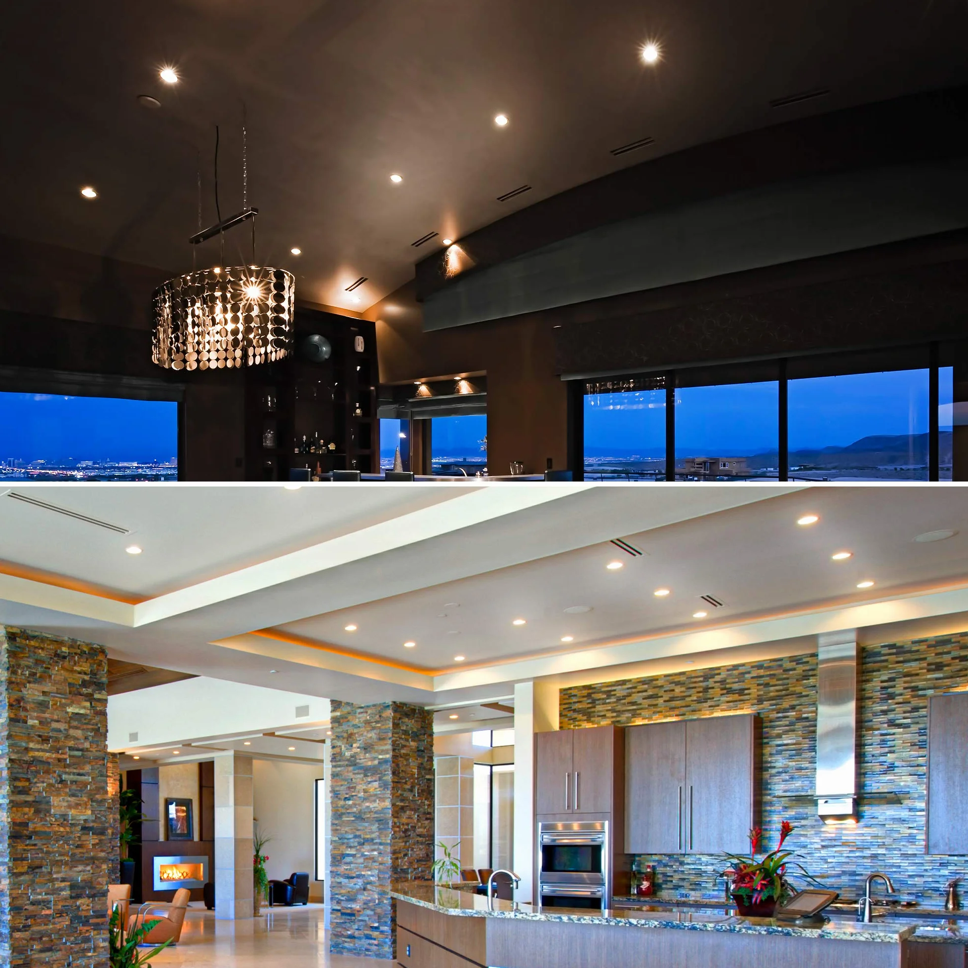 B.K.Licht Faretti LED da incasso dimmerabili ultrapiatti per bagno, LED integrati 4,9W, foro Ø68mm, luce calda 3000K, 480Lm, set da 3, rotondi, plastica color nichel opaco 230V IP44