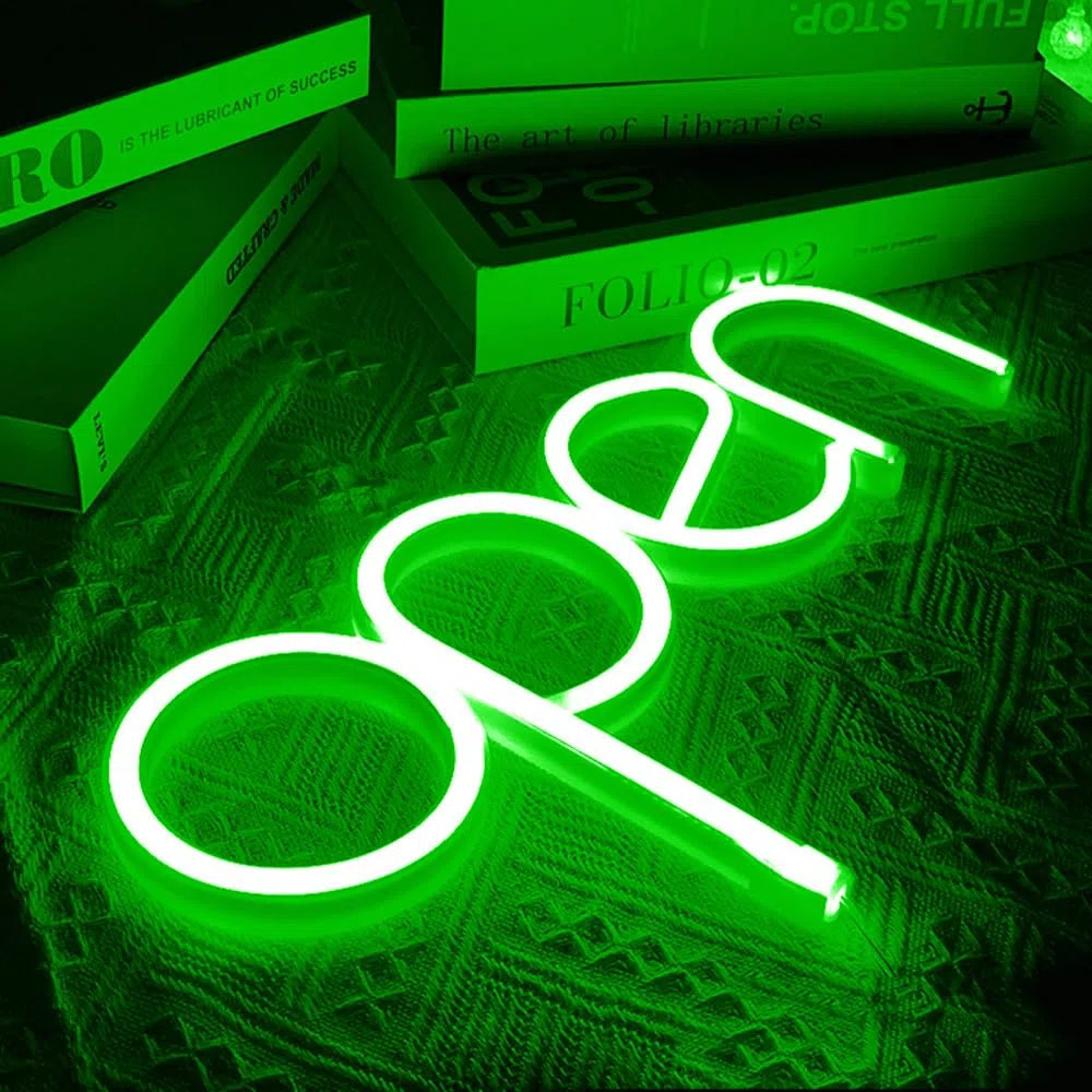 Open LED Neon Sign, Custom Open Neon Light Sign for Business Store, Bar, Cafe, Restaurant, Hotel, Party, Game Room Decoration (verde)