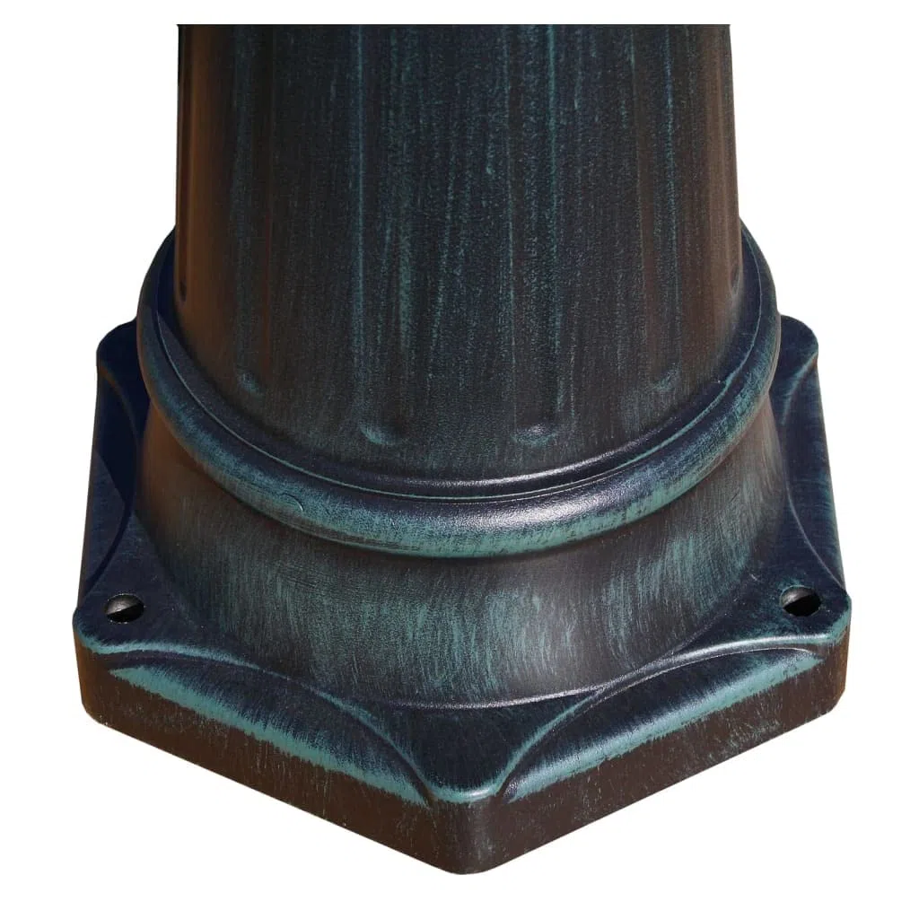vidaXL Tuinlantaarn Preston 2-arms 215 cm donkergroen