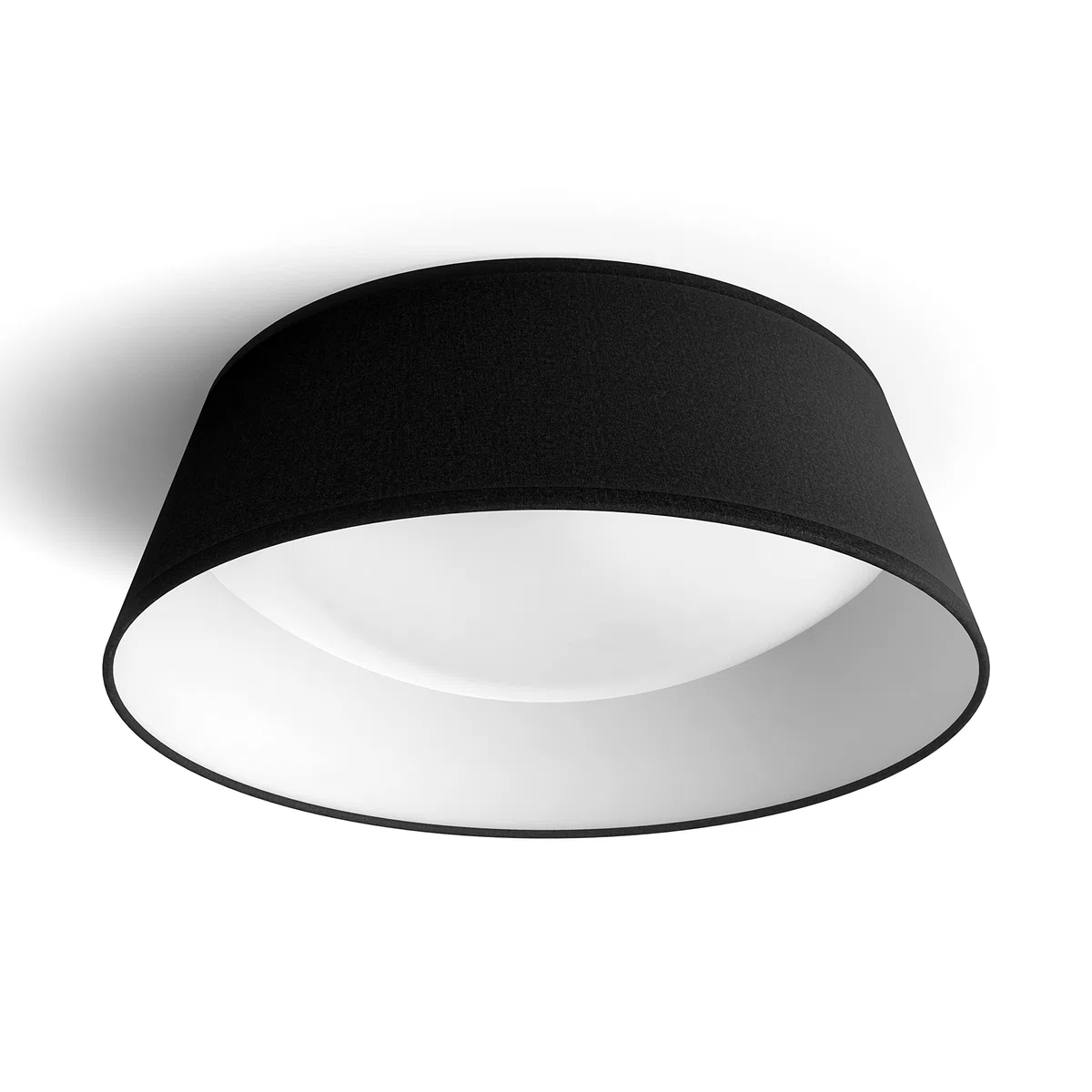 Philips Lighting Lampada da Soffitto LED Dawn, Equivalente a 14W, 30K, Luce Bianca Calda, Non Dimmerabile, Nero