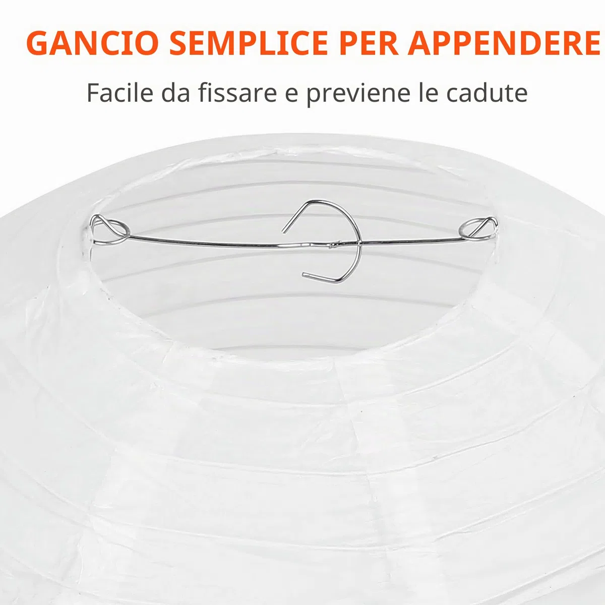 2 STK Lampadario Carta 30cm Rotondo Bianco, Lanterne di Carta per Interni/Esterni, Decorazione per Matrimonio Compleanno Festa Giardino Casa Party