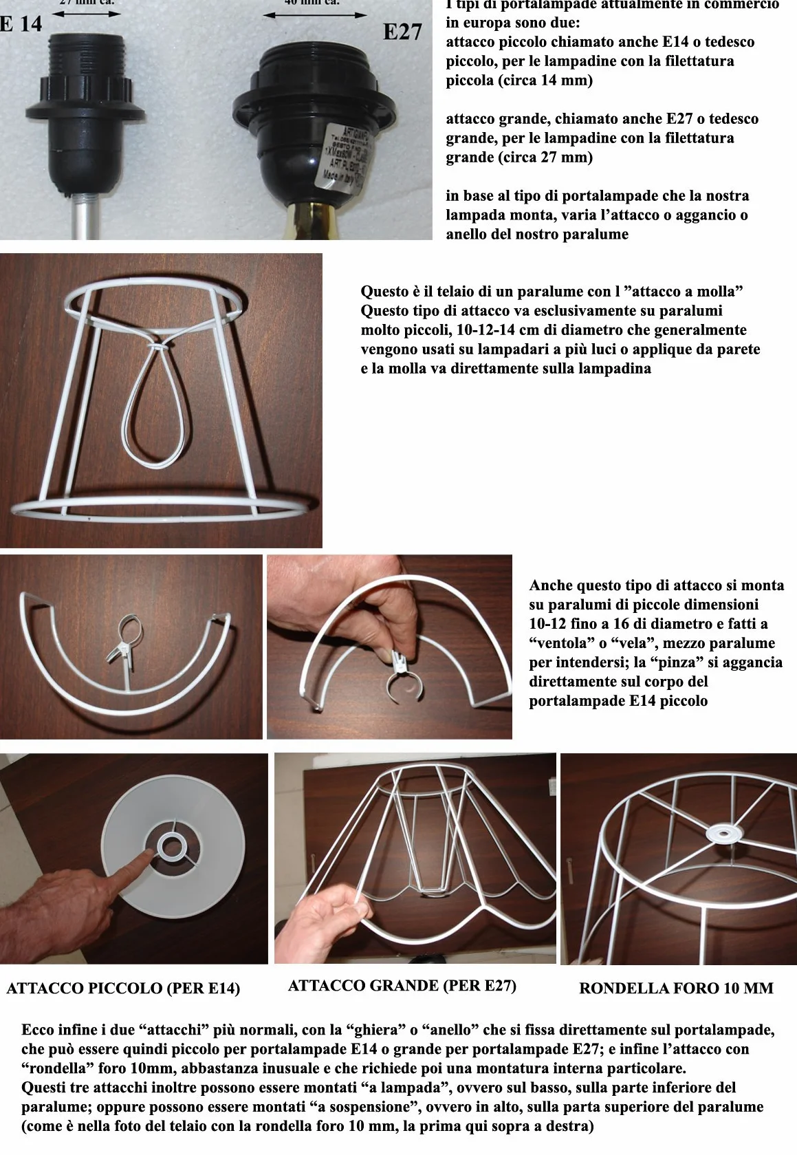 Paralume classico cappello in finta pergamena antica con bordo in oro - produzione propria made in Italy (tronco cono, cm 20)
