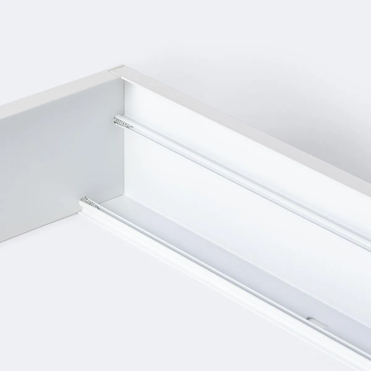 LEDKIA LIGHTING Kit di Superficie Pannelli 120x60 cm con Viti Bianco
