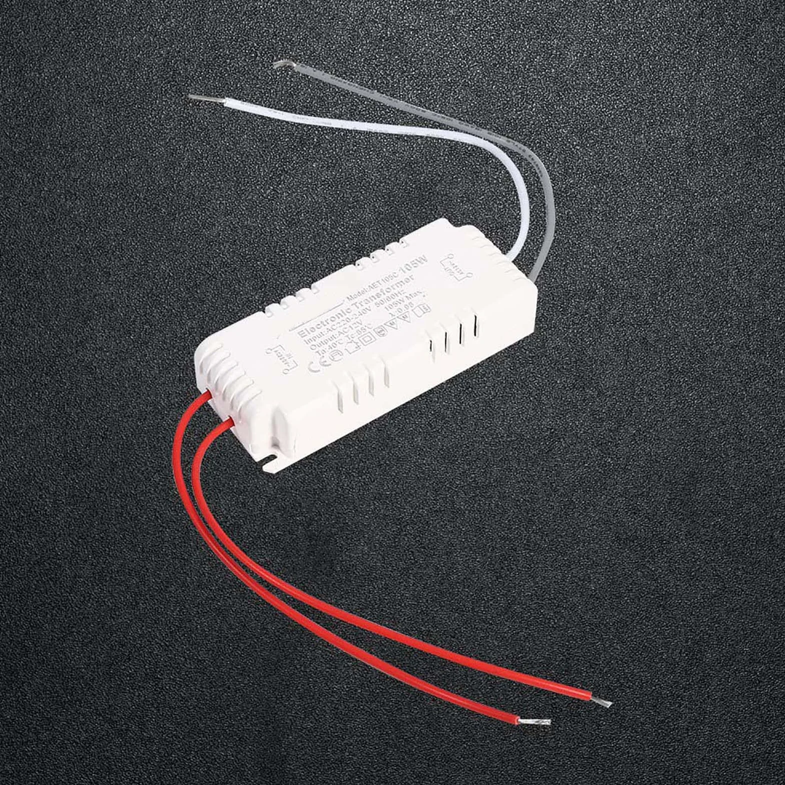 SEAFRONT Trasformatore 220V 12V Lampada Alogeno a Bassa Tensione con Potenza Massima di 105 W, Alimentatore per Lampade Alogene al Quarzo da 12 V, Trasformatore Alogeno da 220-240 V a 12 V 105w