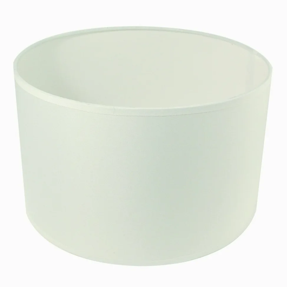 Rayher Hobby 2308302 Paralume, rotondo, ø 25 cm, altezza 15 cm, 100% poliestere, per lampada da terra o a sospensione, anche da dipingere e incollare, bianco