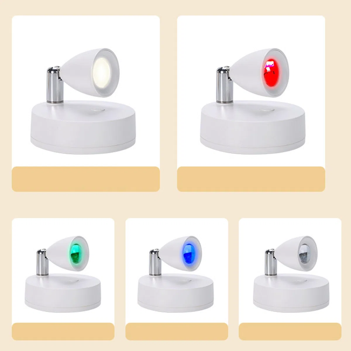Luci d'accento a LED per interni, alimentate a batteria, mini fari mobili, per mostre d'arte, luci telecomandate, illuminano la zona di vegetazione