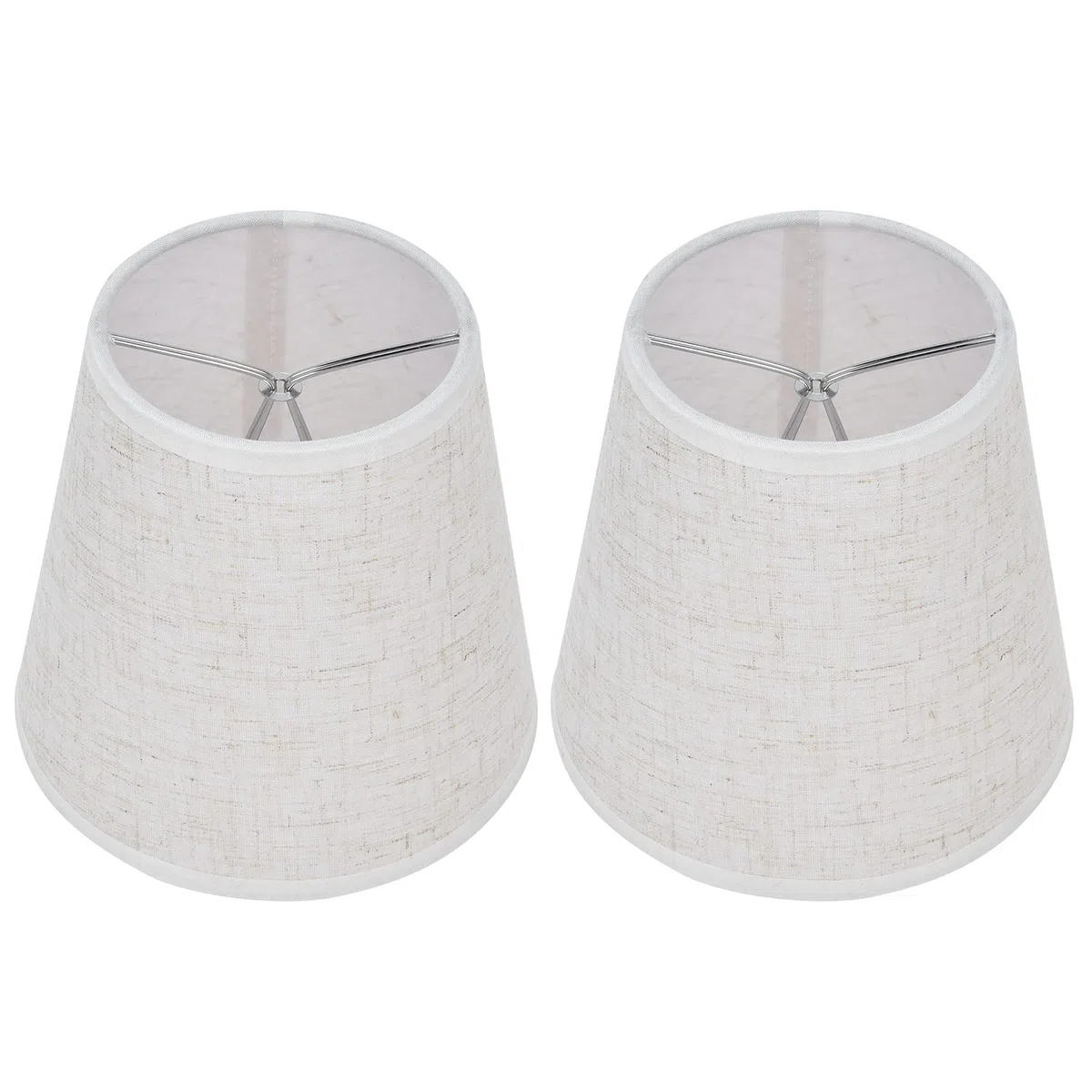 Paralume con Clip da 2 Pezzi, Rivestimento in Tessuto per Lampada a Candelabro E14, Lampadario, Camere da Letto, Hotel, Studi, Lampade da Terra, Lampade da Tavolo, Lampade da