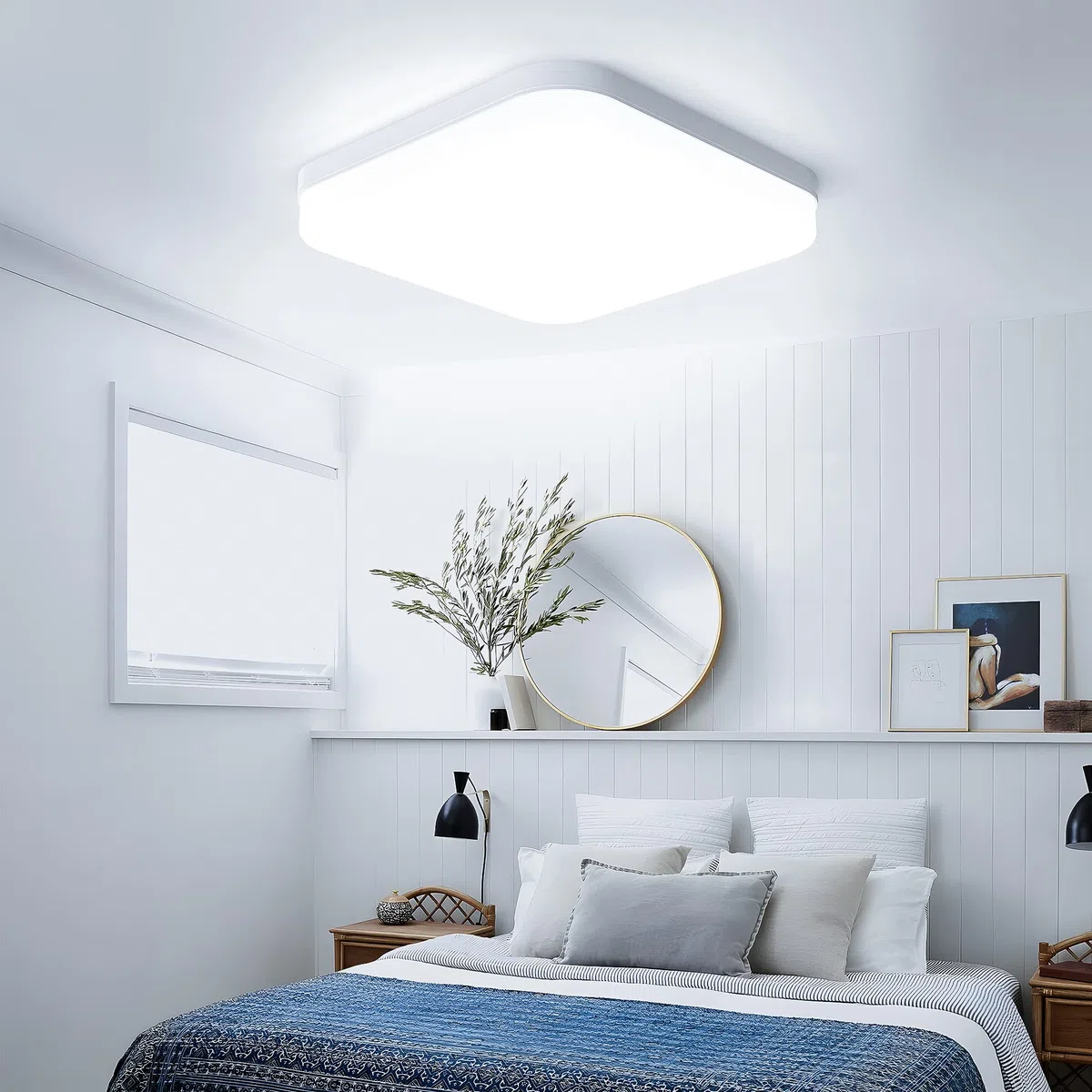 EASY EAGLE Plafoniera LED Soffitto 36W, Lampada Plafoniere Quadrato 3240LM 6500K Luce Bianco Freddo per Camera da Letto, Cucina, Soggiorno, Ufficio, Balcone, Bagno