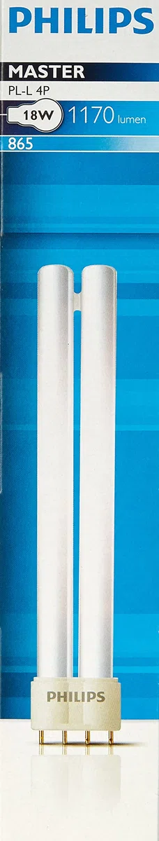 Philips - Lampadina PL-L 18 Watt, luce bianca naturale (865) 4P 2G11