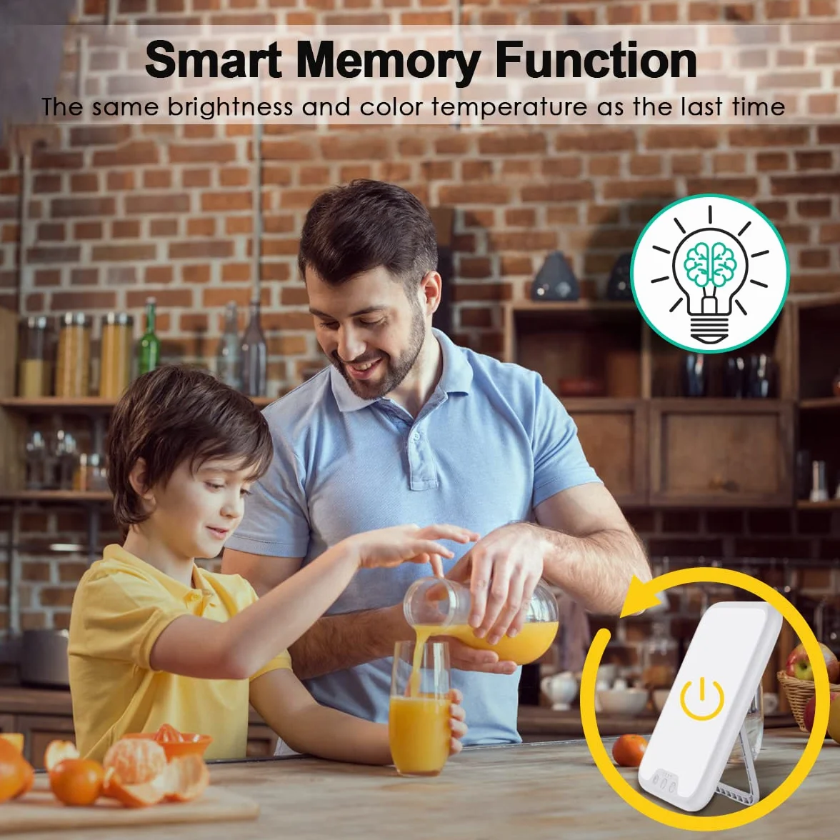 Lampada per Terapia della Luce, Lampada di Luce Diurna 10000 Lux UV-Free, con Funzione di Memoria & 4 del Timer Lampada Fototerapia, Controllo Pulsante, 3 Modalità di Colore, Dimmer Continuo