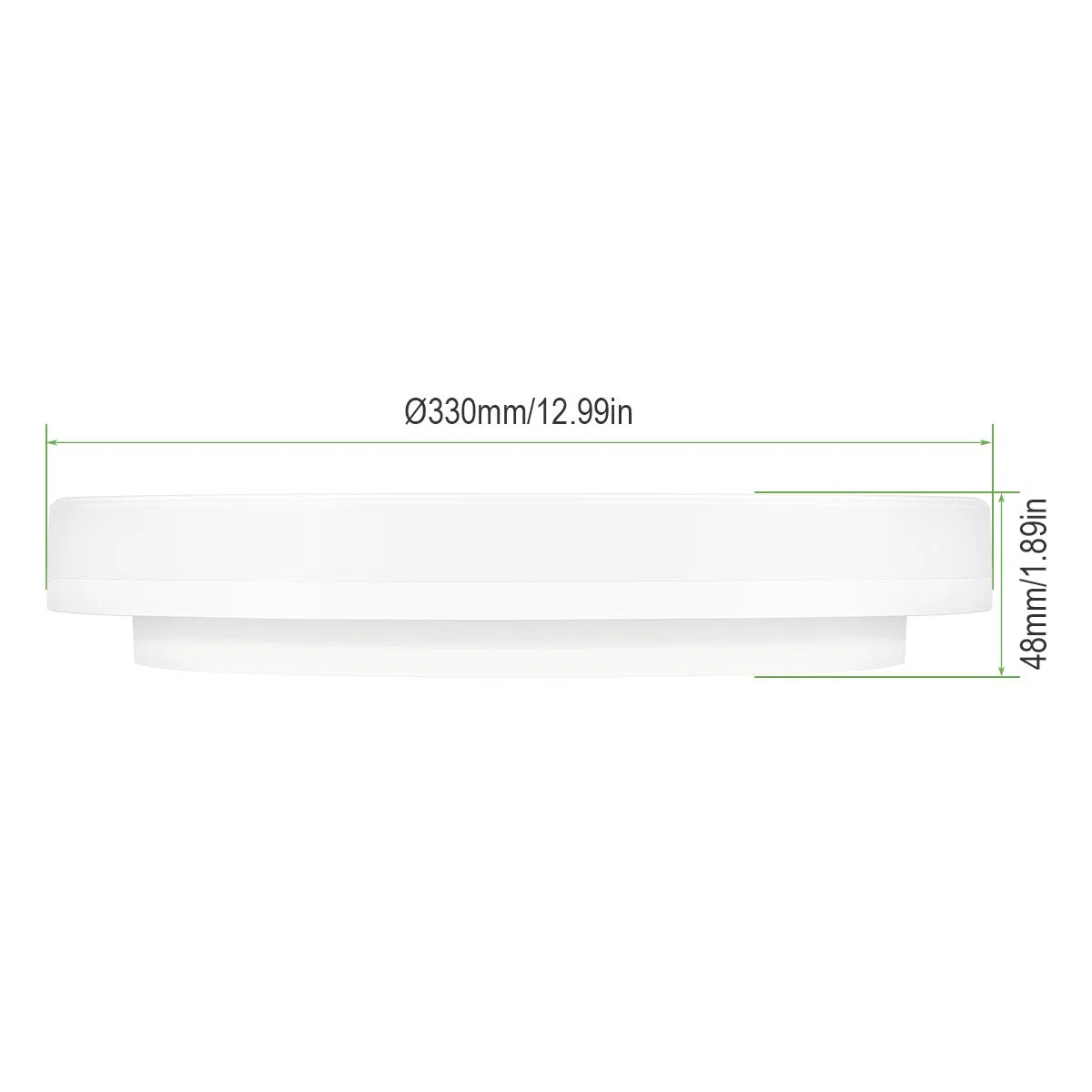 LE Plafoniera LED Dimmerabile 24W 2100lm, Ø 33cm, Lampada da Soffitto Bianco Diurno 5000K, Lampada da Bagno Impermeabile IP54, Lampade Ideali per Camera da Letto Balcone Bagno Cucina Ufficio Studio
