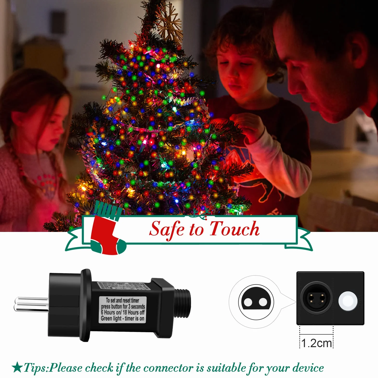 Trasformatore LED 31V, Cshare IP44 Adattatore per luci di Natale,Driver LED a Bassa Tensione con Timer e funzione di Memoria, 8 modalità, per lucine del ghiacciolo, luci della decorazione di Natale