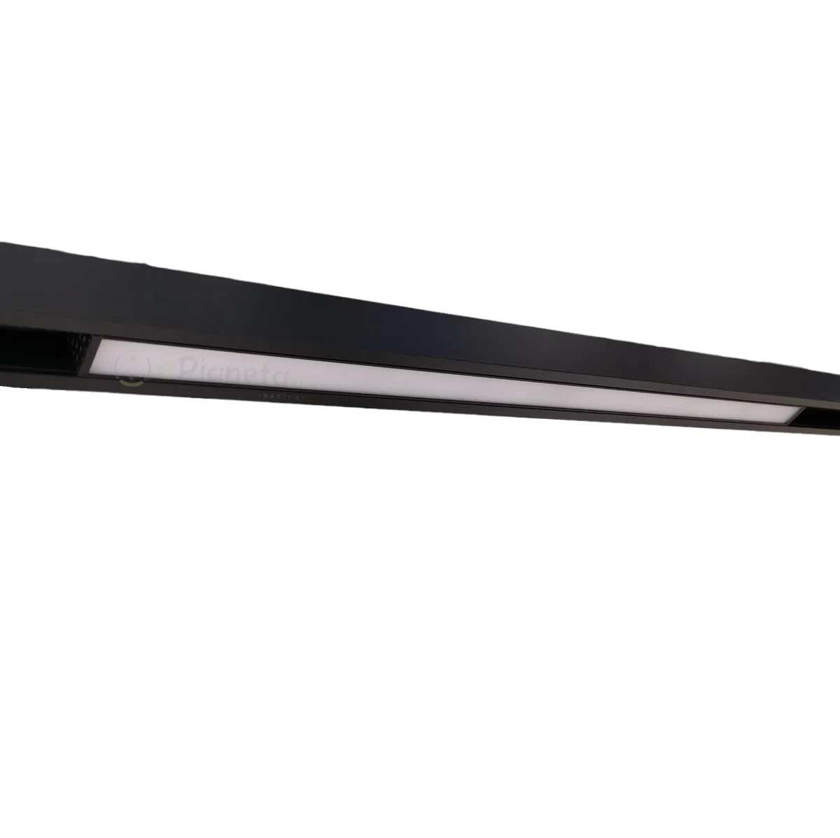 Faretto Proiettore a Barra lineare led 20W Nero Magnetico copertura opaca per Binario 48V luce calda naturale bianca