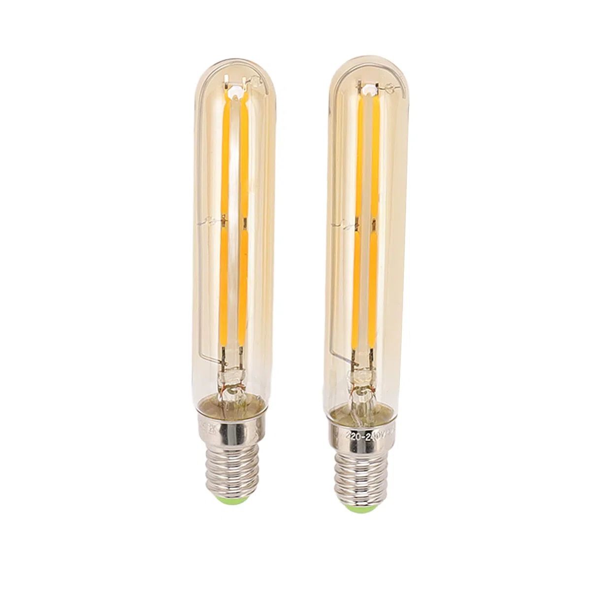 Lampade Tubolari, Lampada Tubolare LED Flikring Free 2300K E14 T20x120 per la Casa (Color oro)