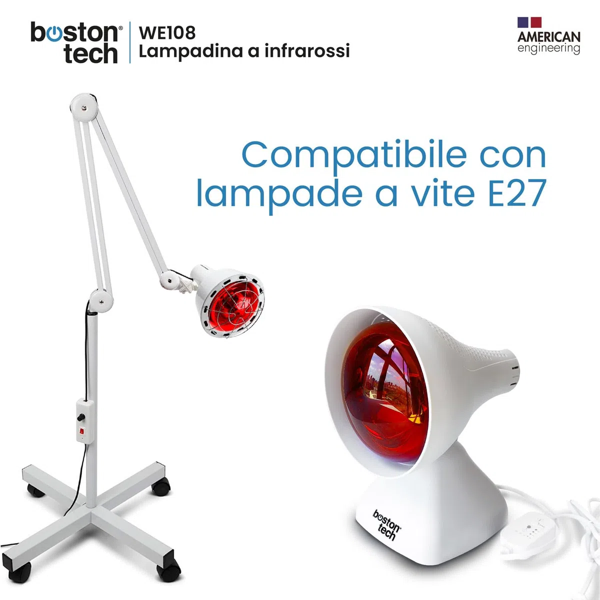 Boston Tech Lampada a infrarossi flessibile per termoterapia. Rapido sollievo per il dolore muscolare (Lampadina)
