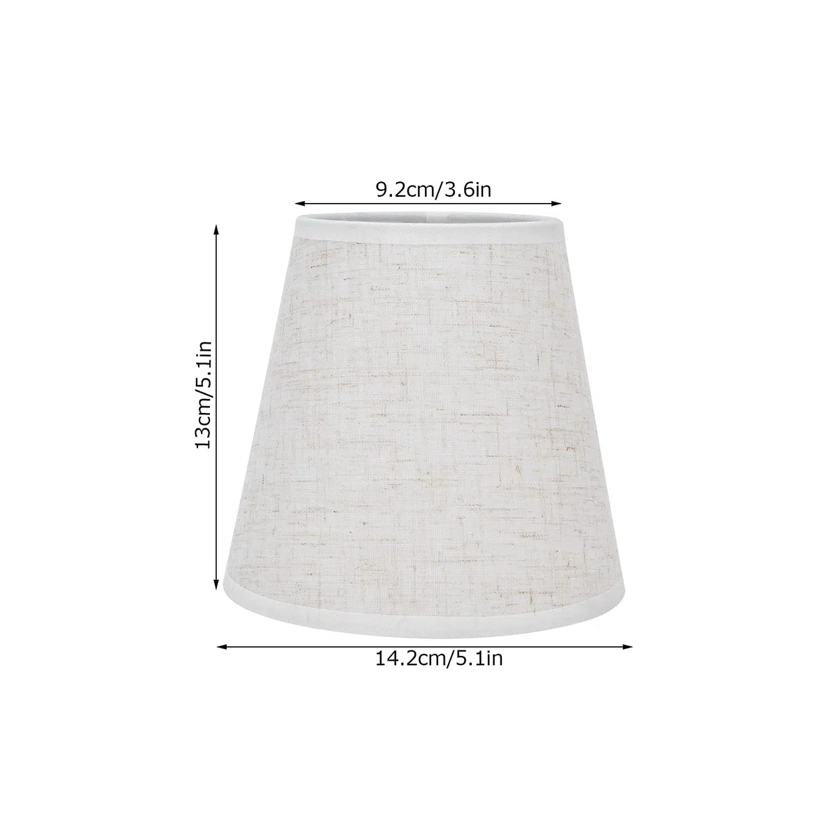 Paralume con Clip da 2 Pezzi, Rivestimento in Tessuto per Lampada a Candelabro E14, Lampadario, Camere da Letto, Hotel, Studi, Lampade da Terra, Lampade da Tavolo, Lampade da