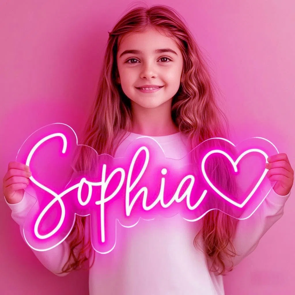 Insegna al Neon Scritta LED Personalizzabile per Decorazioni Scritta Neon Personalizzata per Feste Compleanno Matrimoni Negozi Bar Insegna Luminosa led Lampada Personalizzata(25-152cm）