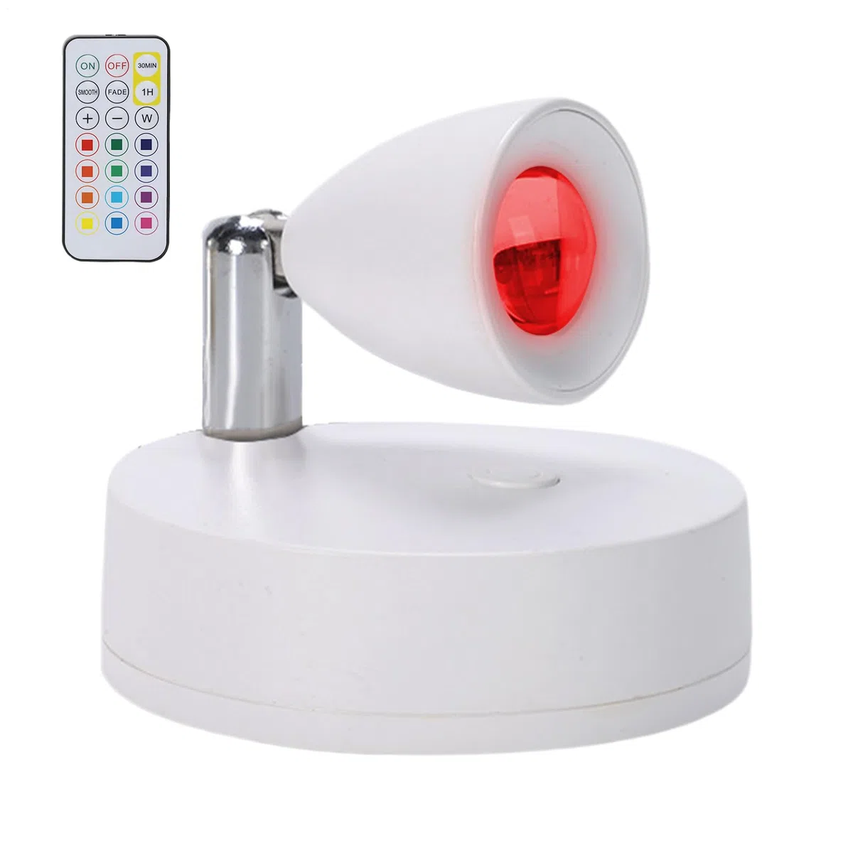 Luci d'accento a LED per interni, alimentate a batteria, mini fari mobili, per mostre d'arte, luci telecomandate, illuminano la zona di vegetazione