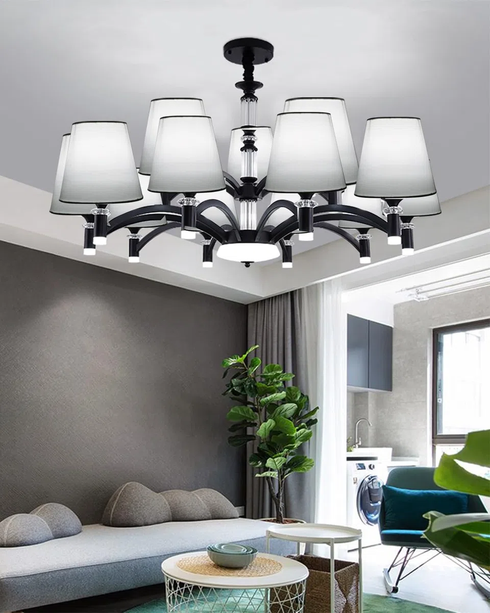 Sinta 2 Pezzi 5.5 inch E14/E27 Paralumi per Lampade Tessuto Piccolo Paralumi Lampadari Lampadario e Lampada a Muro,Bianco