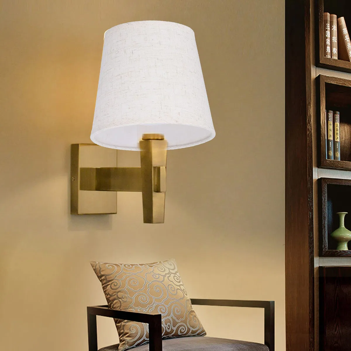 Paralume con Clip da 2 Pezzi, Rivestimento in Tessuto per Lampada a Candelabro E14, Lampadario, Camere da Letto, Hotel, Studi, Lampade da Terra, Lampade da Tavolo, Lampade da