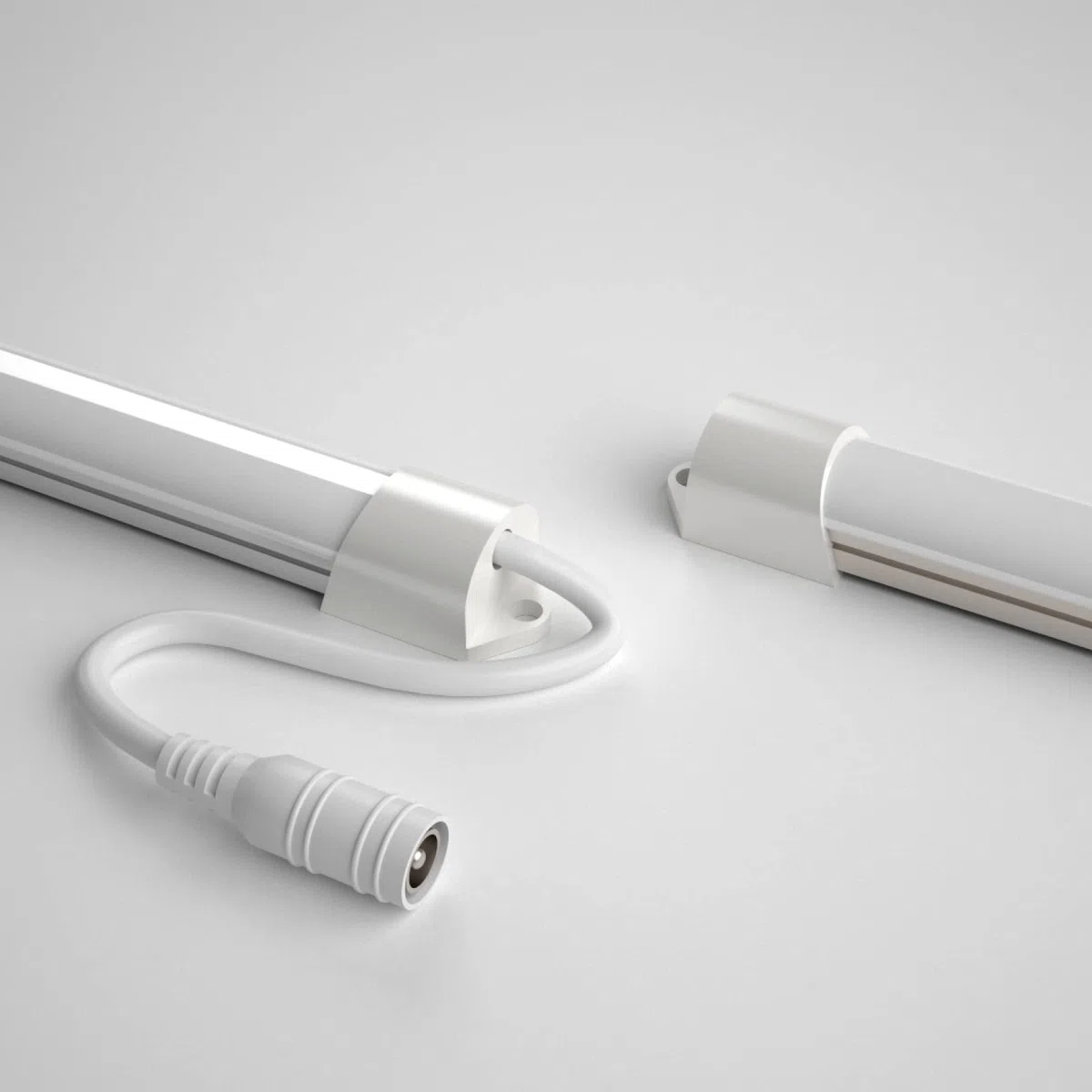 Eurocali Striscia LED 1 metro Rigida con profilo in alluminio 9W 12V 1000 lumen Luce Fredda 6500K - Plug & Play - Pacco da 2