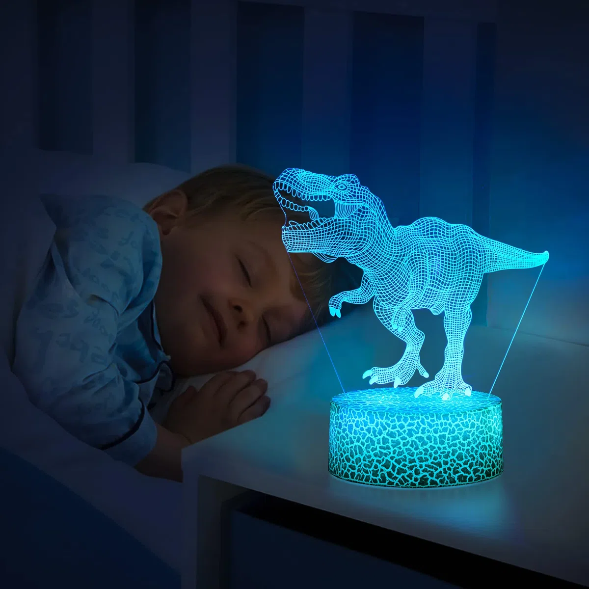 ZNZ Luci Notturna 3D, Lampada del Buonumore tattile a Illusione Ottica a LED con Telecomando, Regali Giocattolo per Bambini Ragazzi Uomini Donne, 16 Colori che Cambiano per l'arredamento