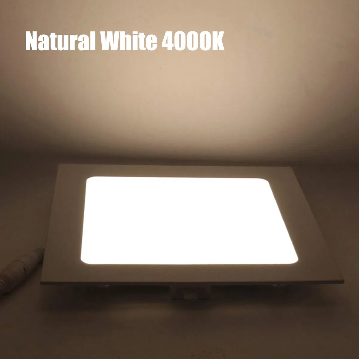 XUNATA - Pannello a LED, quadrato, ultra sottile, AC110-220 V, 18 W, bianco caldo