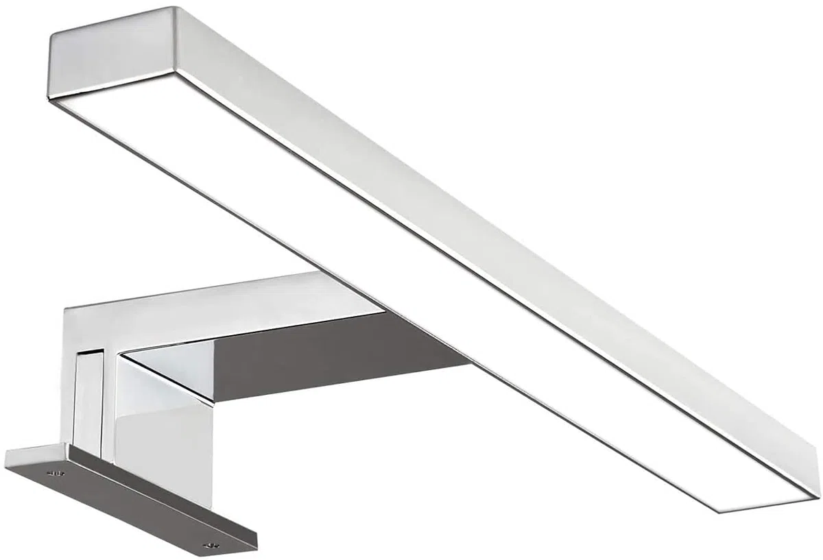 Solupa lampada da specchio LED per bagno FORTUNA – 30CM, 4,8W, 300LM, 220V, 6000K, ABS, IP44 Classe II, non dimmerabile, Installazione specchio e telaio, luce fredda, 300 mm