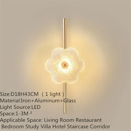 Lampada da parete moderna a LED con design artistico per illuminazione scale soggiorno camera da letto