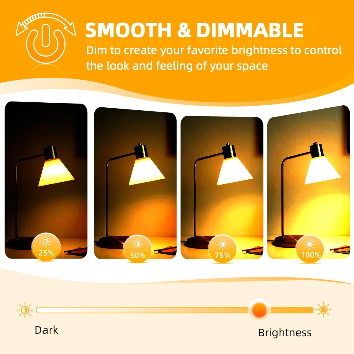 G45 E14 Lampadina 28W Dimmerabile, Bianco Caldo 2700K, 370LM, Lampadine Transparente Golf G45 con Attacco E14 per Lampadari, Applique, Confezione da 6