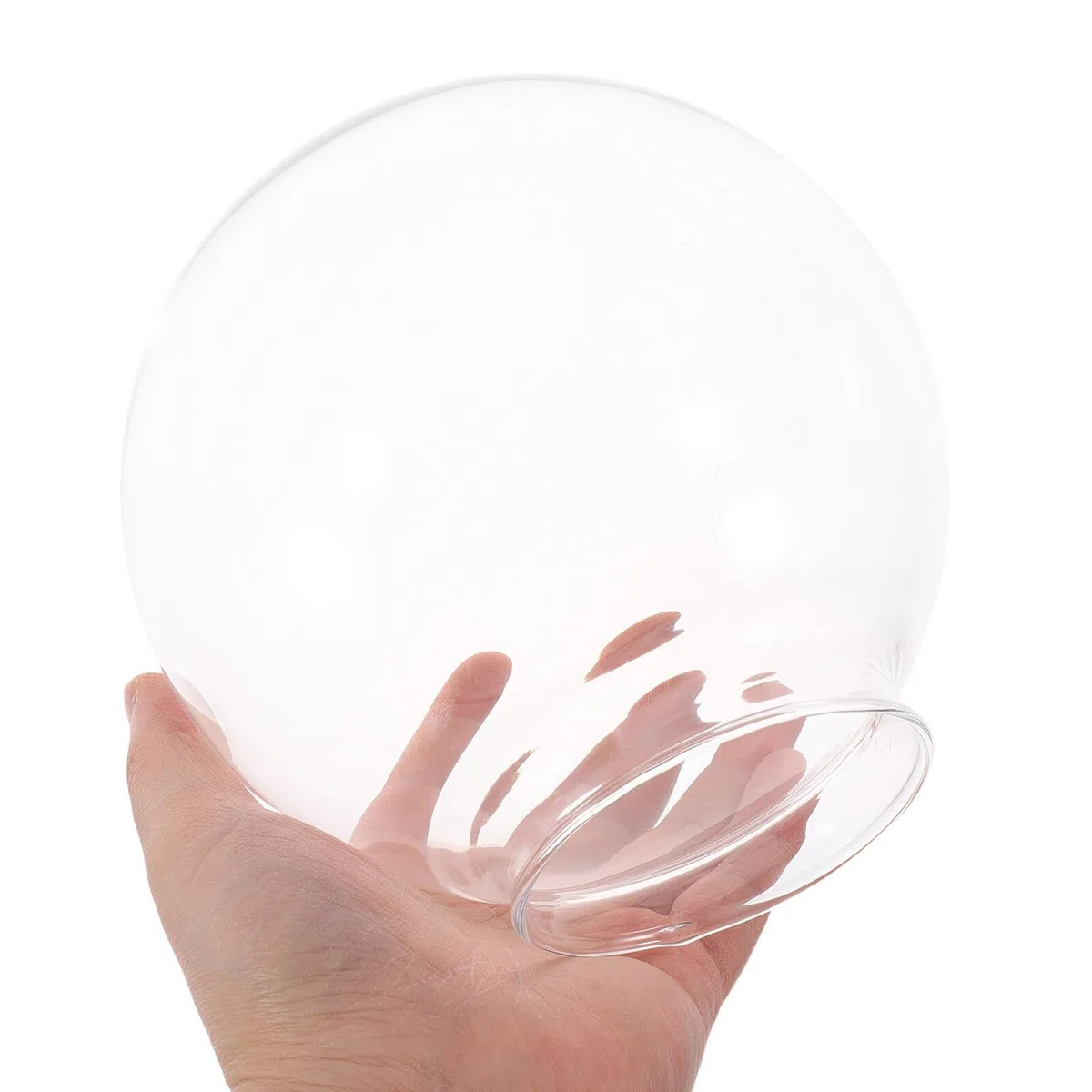 ULTECHNOVO Paralume in Vetro Rotondo Sfera 15cm per Lampada a Sospensione, Facile da Pulire e Resistente alla Polvere, per Soggiorno e Casa Contemporanea