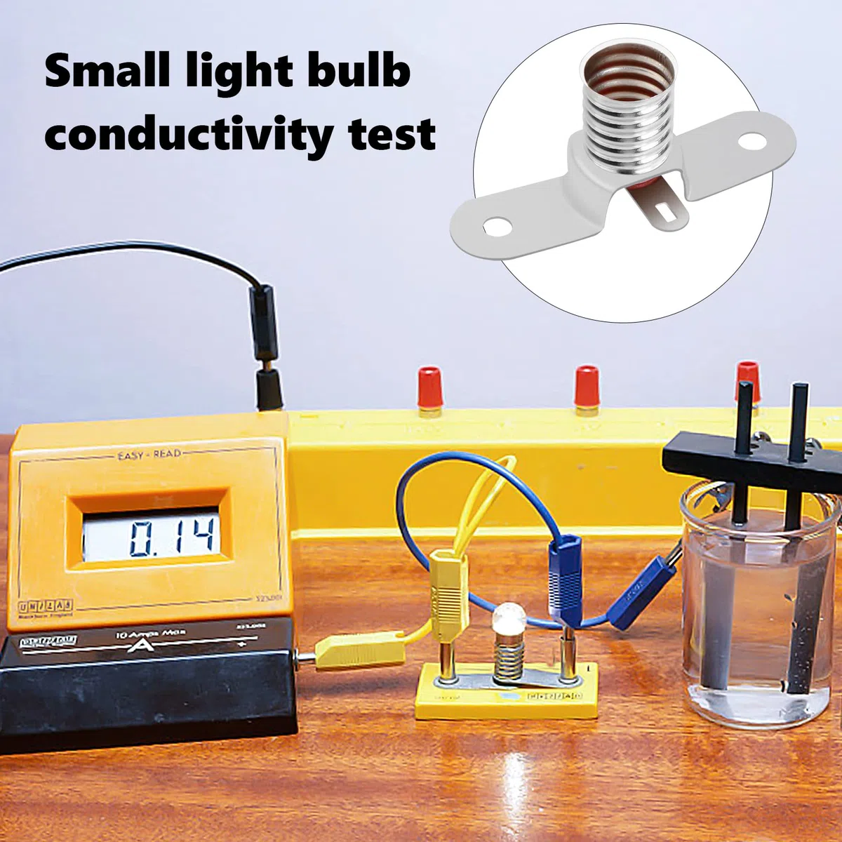 Catime 30 Pezzi E10 Base Della Lampada a Vite, Presa per Lampadine Piccole, Portalampade a LED per Scuola Home Laboratorio Accessori per Test di Circuito