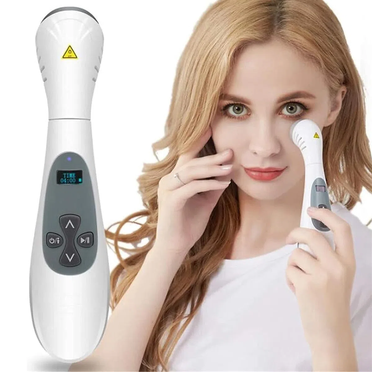 Lampada per Fototerapia UVB, Lampada per Fototerapia a Luce UVB a Banda Stretta da 308 NM con Controllo Timer Digitale LCD, per Disturbi della Pelle, Corpo E Cuoio Capelluto