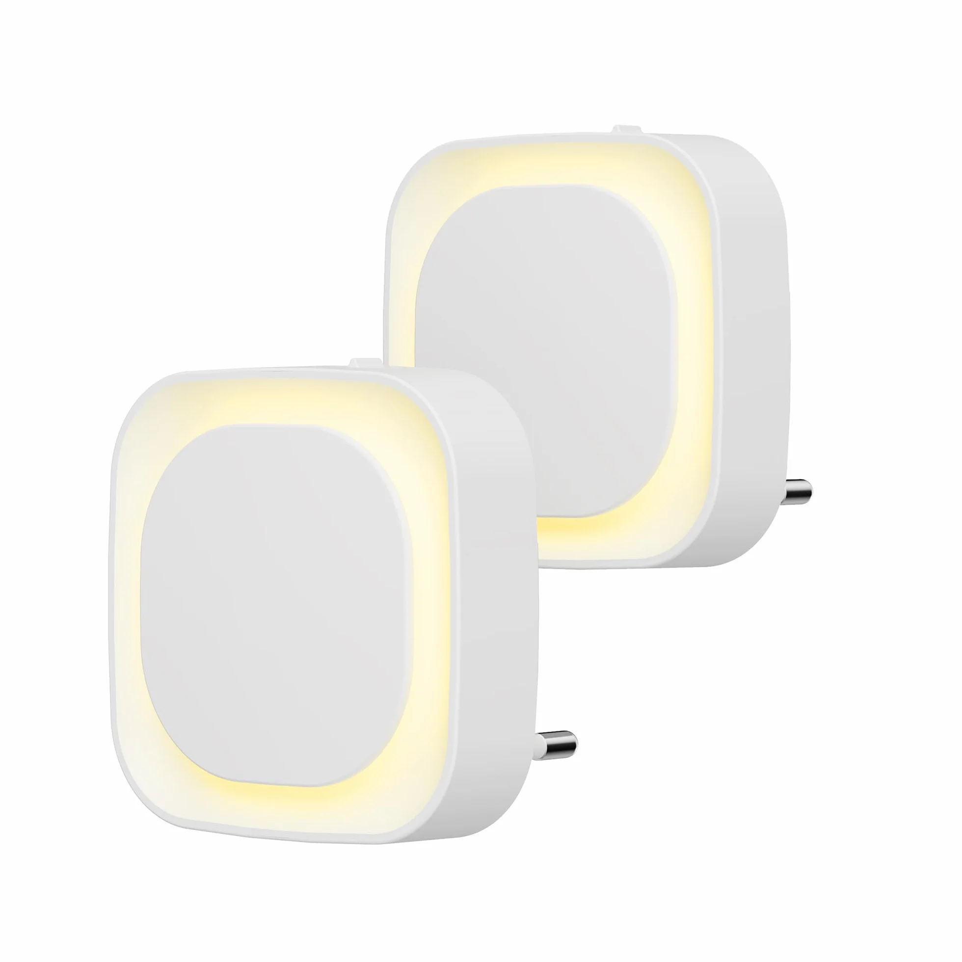 YUNLEX Presa di Luce Notturna con Sensore Crepuscolare, 3 livelli di luminosità regolabile per Camera dei Bambini, Bagno, Corridoio, Cucina, Scale, Bianco caldo