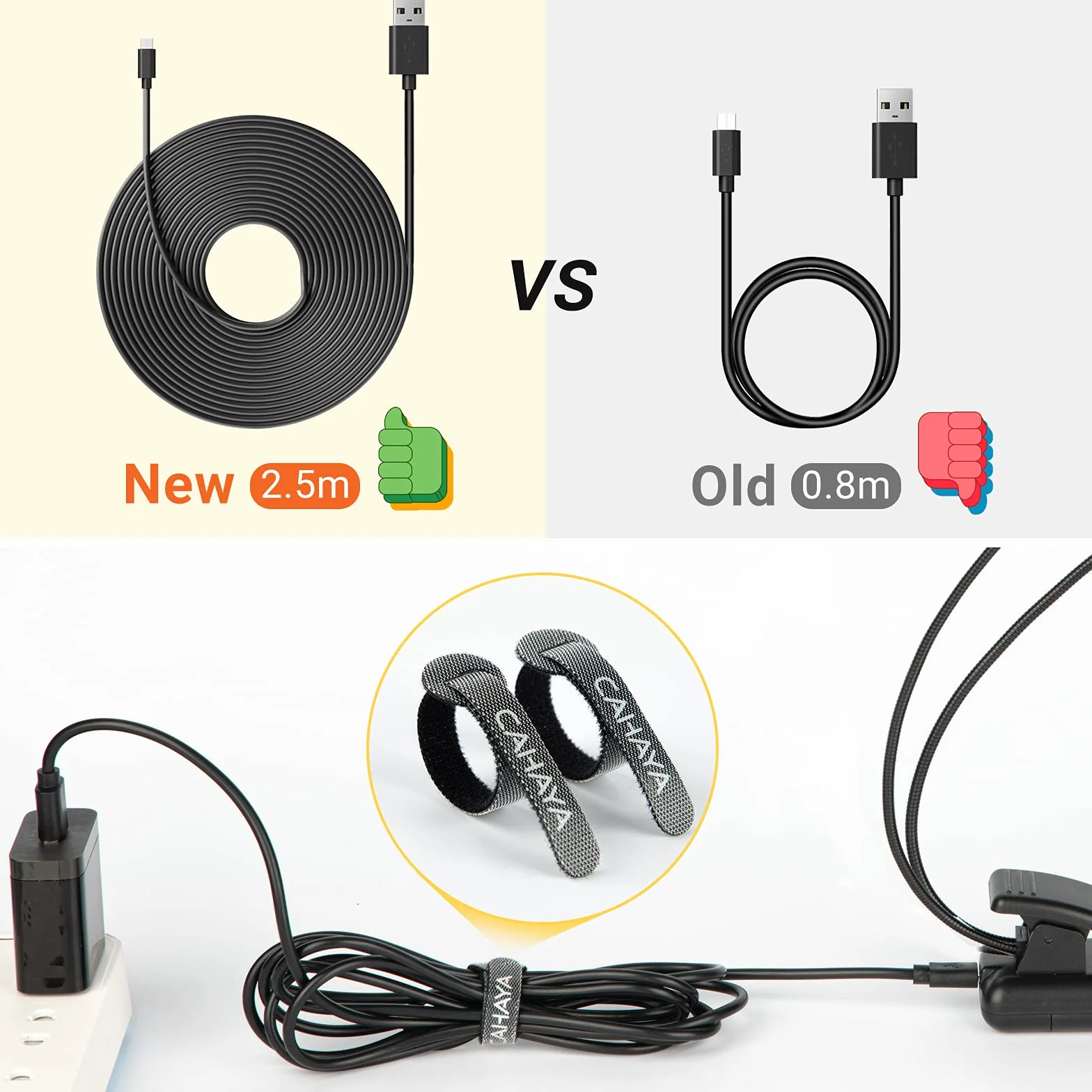 CAHAYA Lampada per Lettura con Pinza Dual Head Luci per Leggio Musicale con 32 LED Luminoso Luce a Clip Portabile con 3 Intensità di Luminosità Cavo di Ricarica 2.5m Modello CY0243