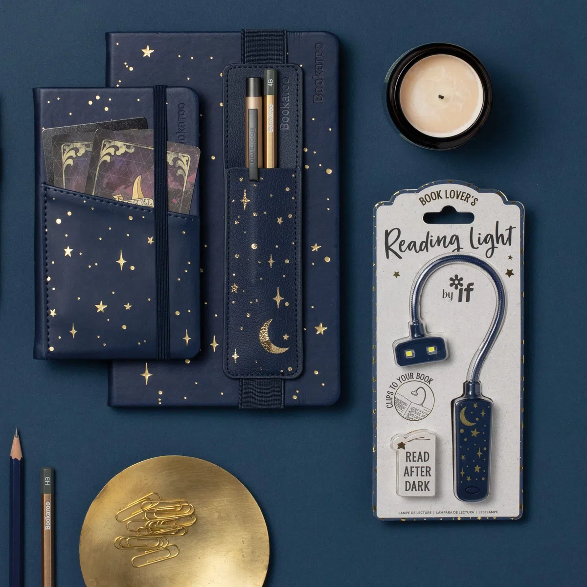 Book Lover's Reading Light - Moon & Stars