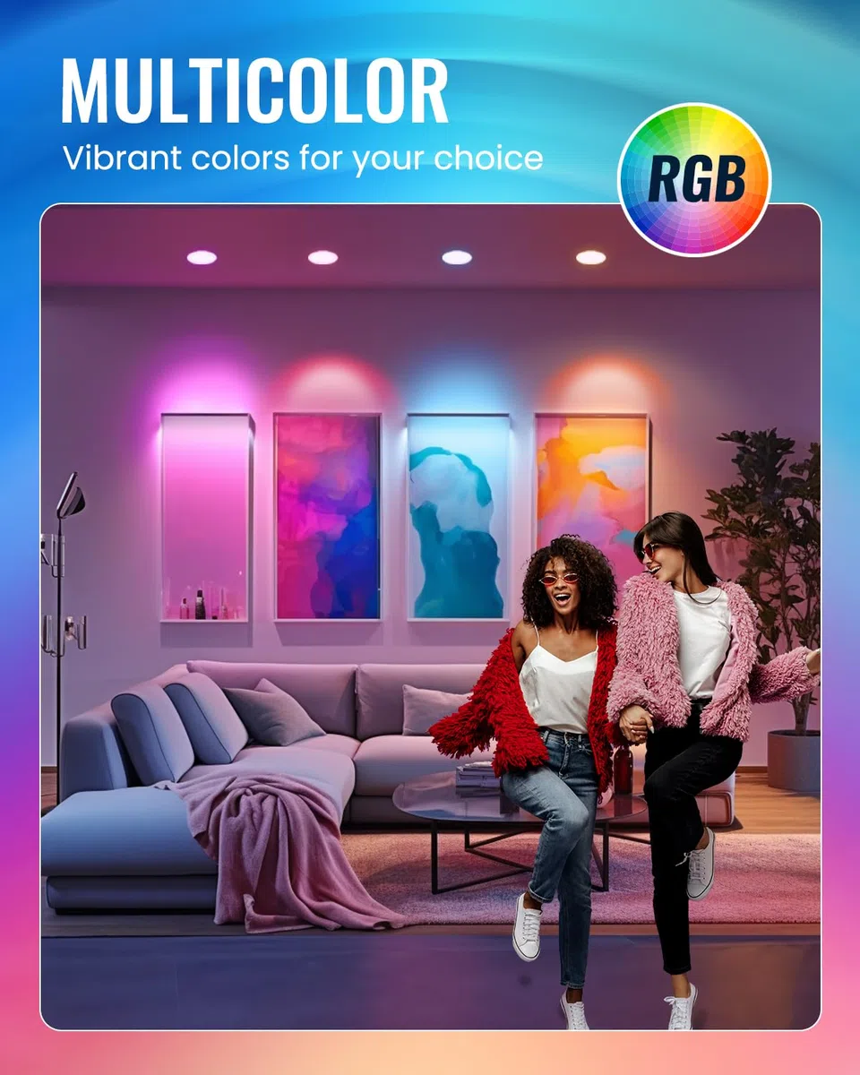 GU10 Lampadina LED Colorate Cambia, MR11 RGB Lampadina Dimmerabili 2W, Equivalente 20W, Luci Spot LED con Telecomando, RGB+Bianco Freddo 6000K, per Lampada a Binario, Plafoniera da Incasso