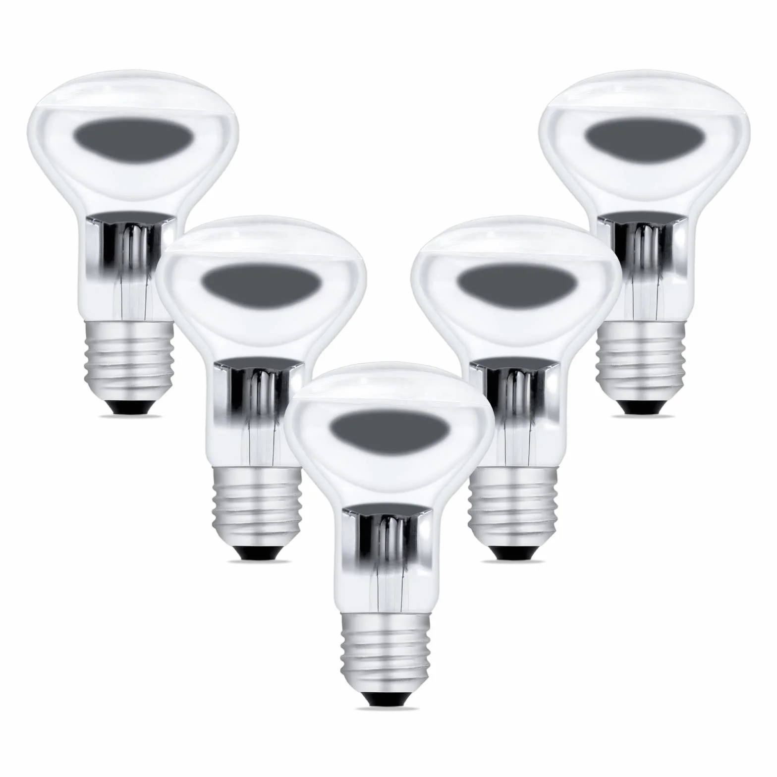 SCNNC Lampadina Riflettore E27 R63 AC220-240V Dimmerabile, 550LM Bianco Caldo 2700K Lampadina Faretto R63 E27 Lampadine per Lampada Lava, Plafoniera, Lampadario, Confezione da 5